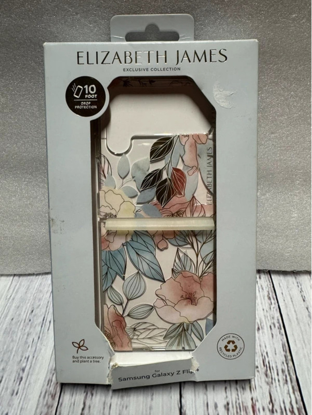 Elizabeth James Case for Samsung Galaxy Z Flip4 - Blooms in Bordeaux